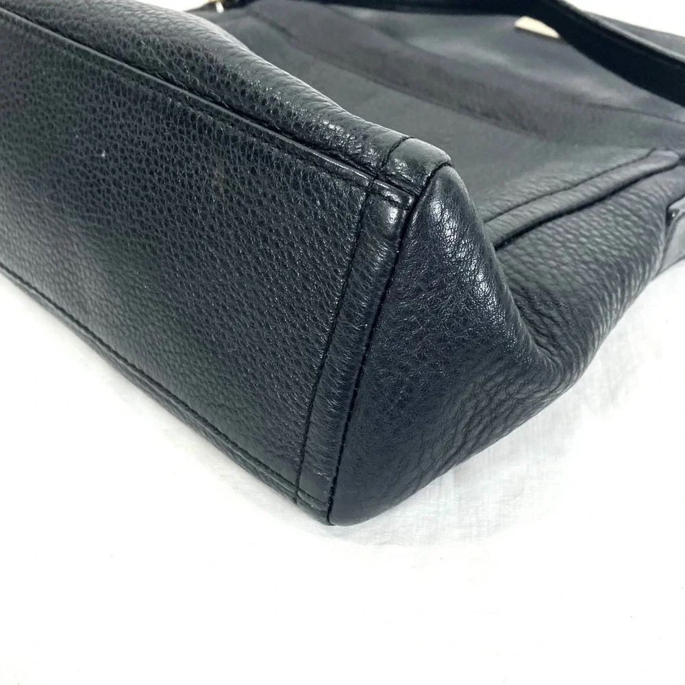 Kate Spade New York Highland Place Mini Maria Black Pebble Leather Crossbody Bag